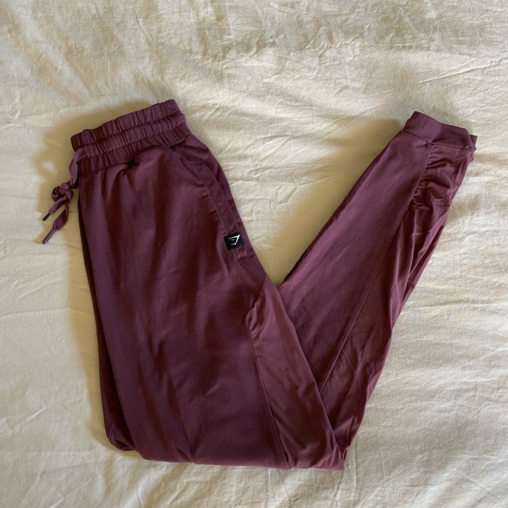 Maroon Gymshark Joggers